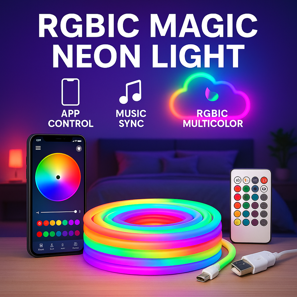 1M LED Smart Neon Strip Light (DC 5V USB)