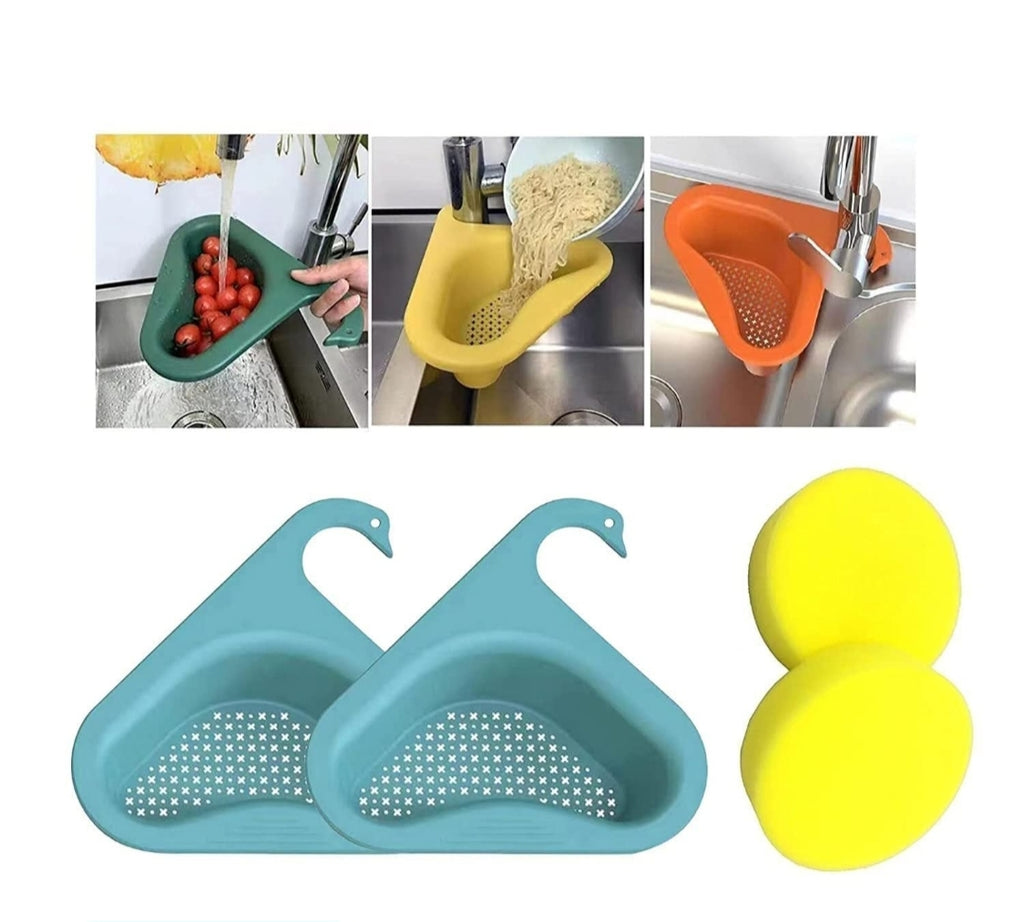 Multipurpose Plastic Kitchen Sink Organizer Corner(Pack of 2)
